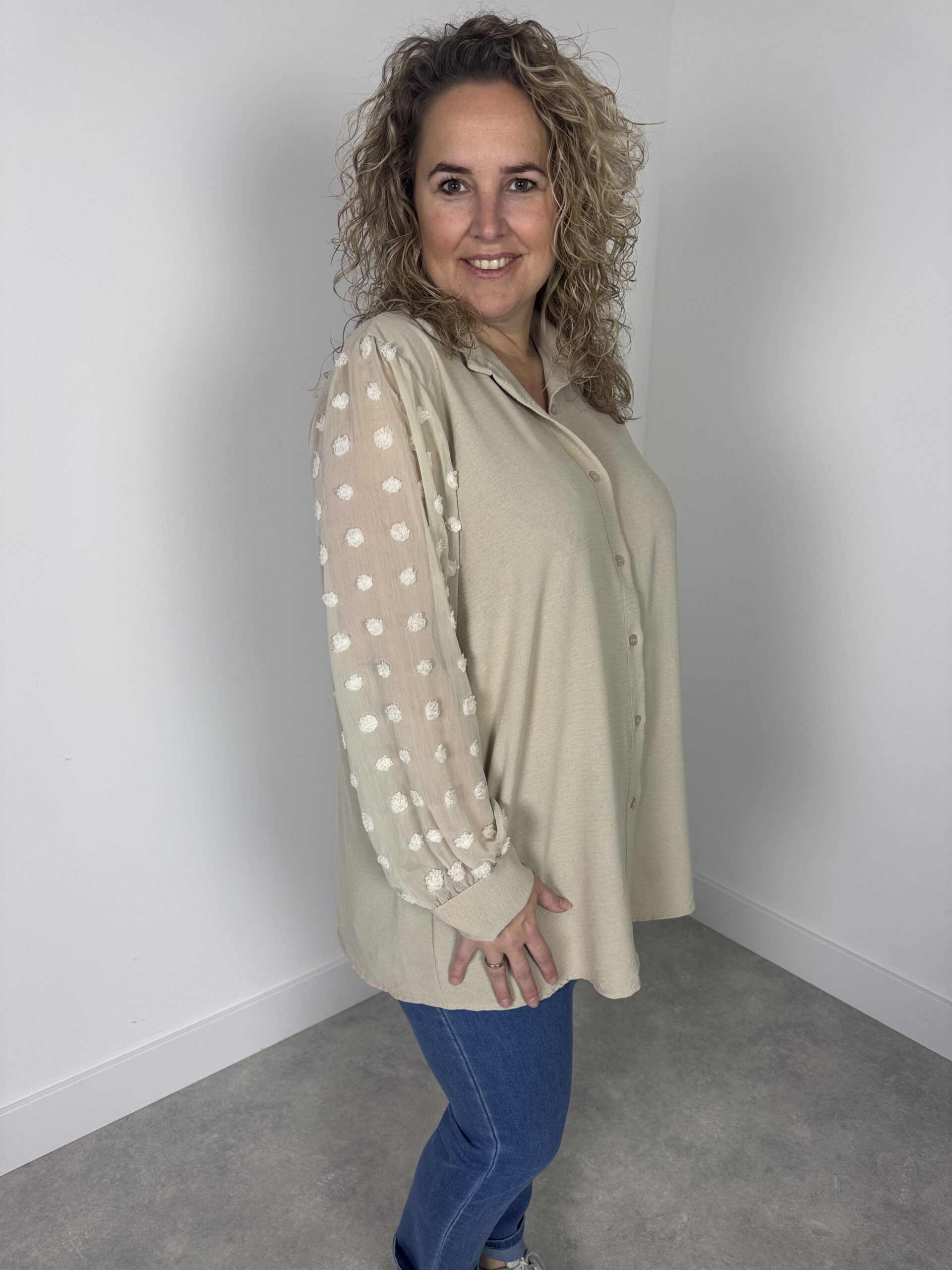 Blouse beige nr.80401