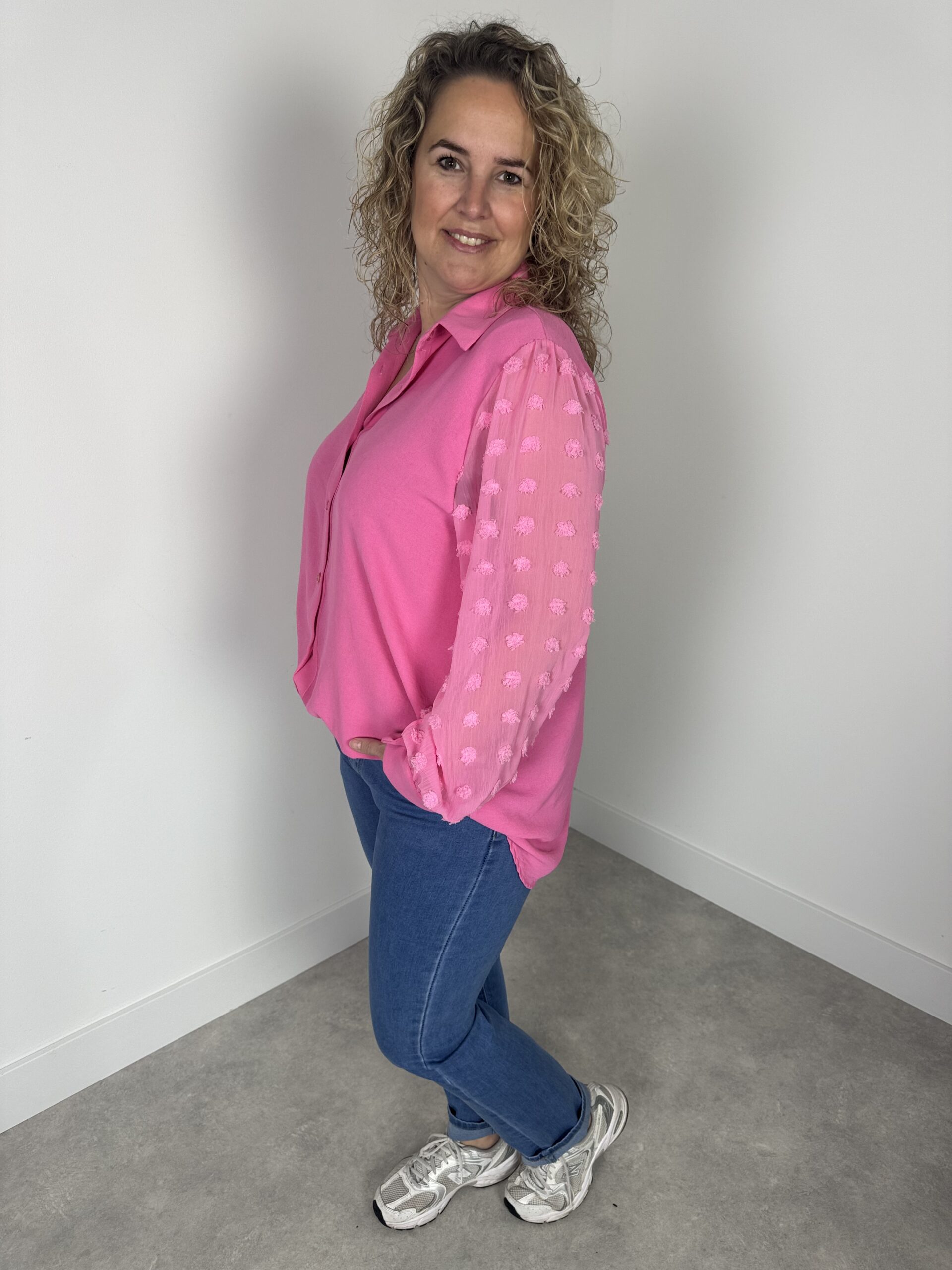 Blouse licht roze nr.8035