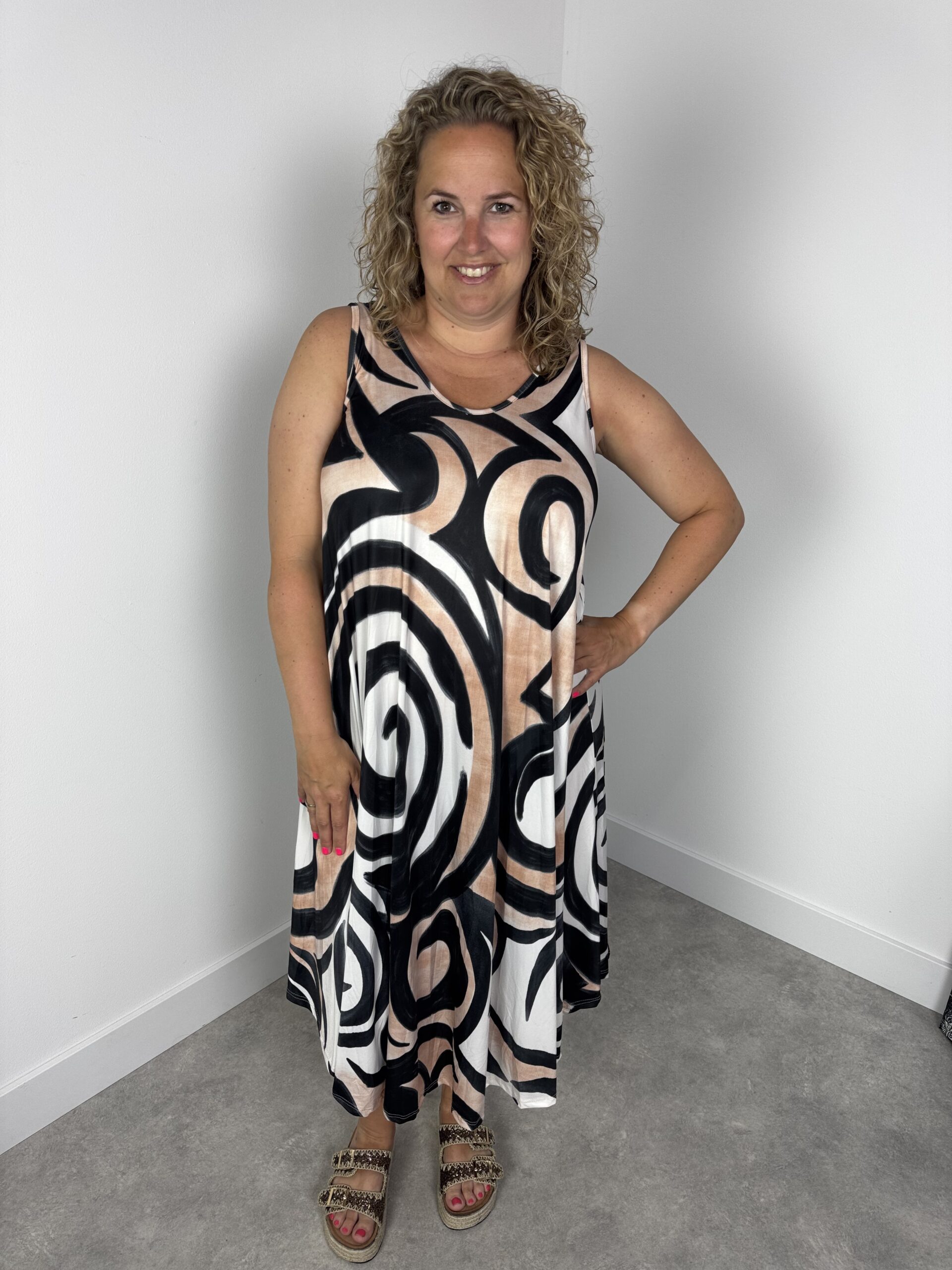 jurk a-line print sita nr.0006