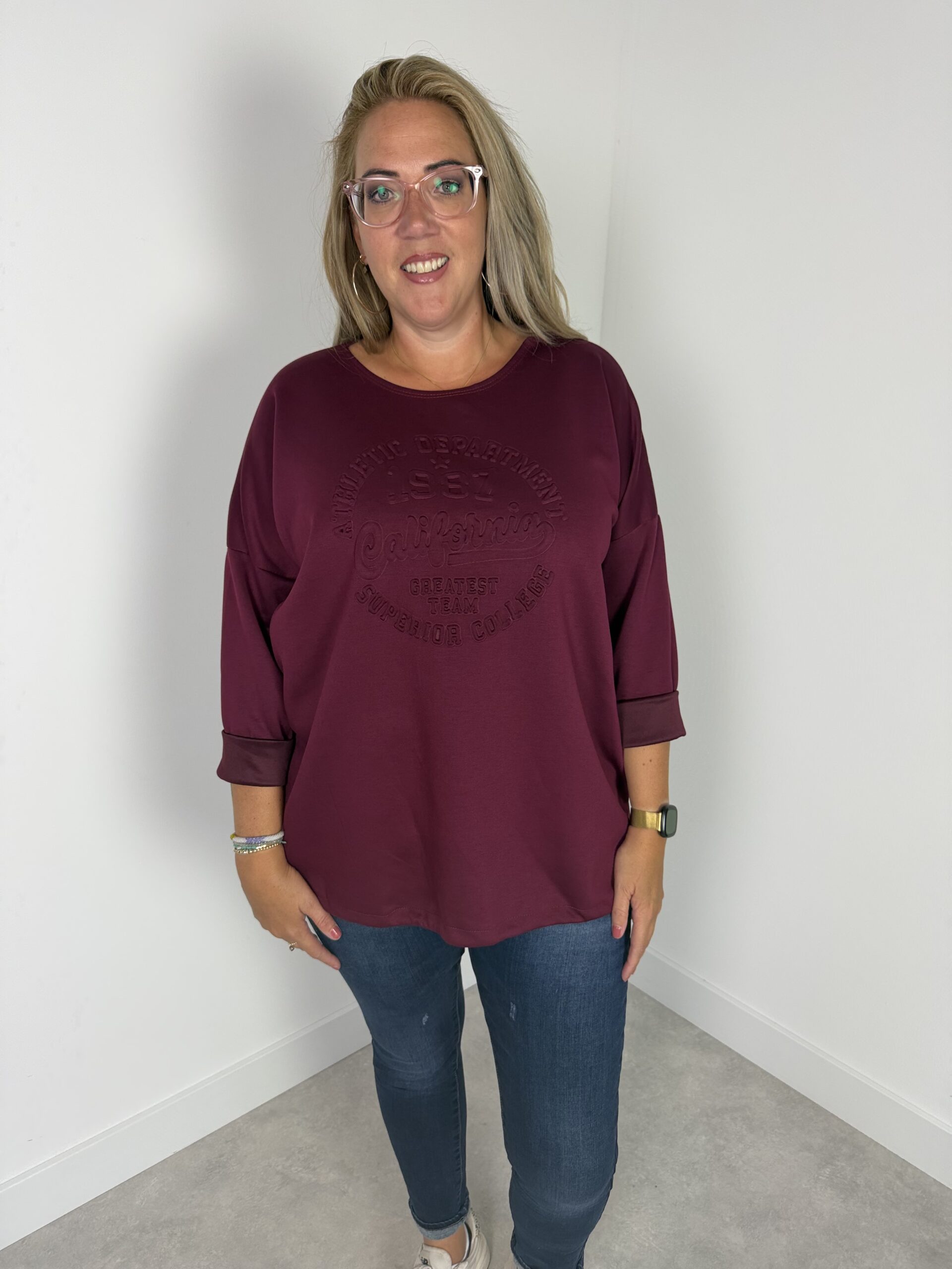 Sweater california bordeaux nr.001